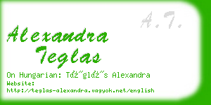 alexandra teglas business card